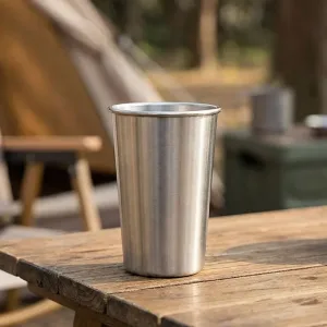 stainless steep pint cup