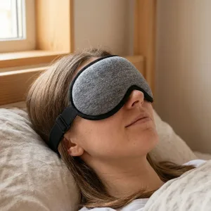 USB-uppvärmd 3D-ögonmask med varm kompress för trötthetslindring