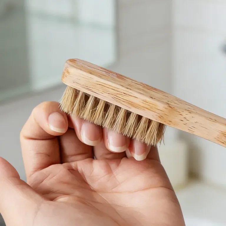 boar bristle nail brush, nail brush, nail cleaning brush, nail scrub brush