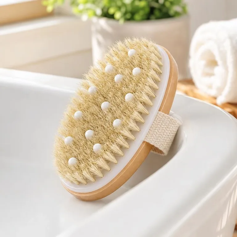 lymphatic drainage massage brush, cellulite brush, body massage brush