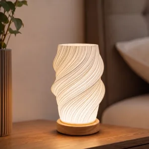 Justerbar uppladdningsbar LED-lampa för nattduksbord och skrivbord, minimalistisk nattlampa