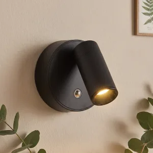 Uppladdningsbar dimbar LED-nattlampa, väggmonterad roterbar magnetisk lampa
