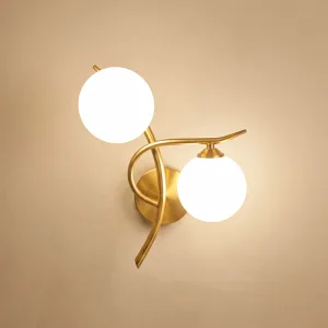 Stilren nordisk vägglampa med vita LED-lampor