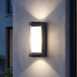 Minimalistisk vattentät upp- och nedåtriktad LED-vägglampa för utomhusbruk