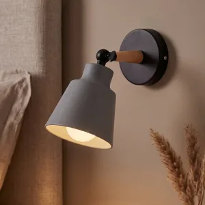 Minimalistisk vägglampa med svängarm för sovrum, roterbar LED-lampa